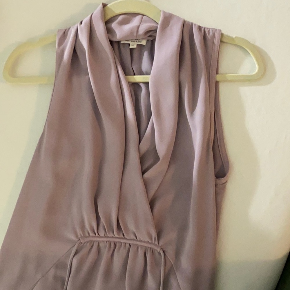 Aritzia Wilfred lavender drape dress